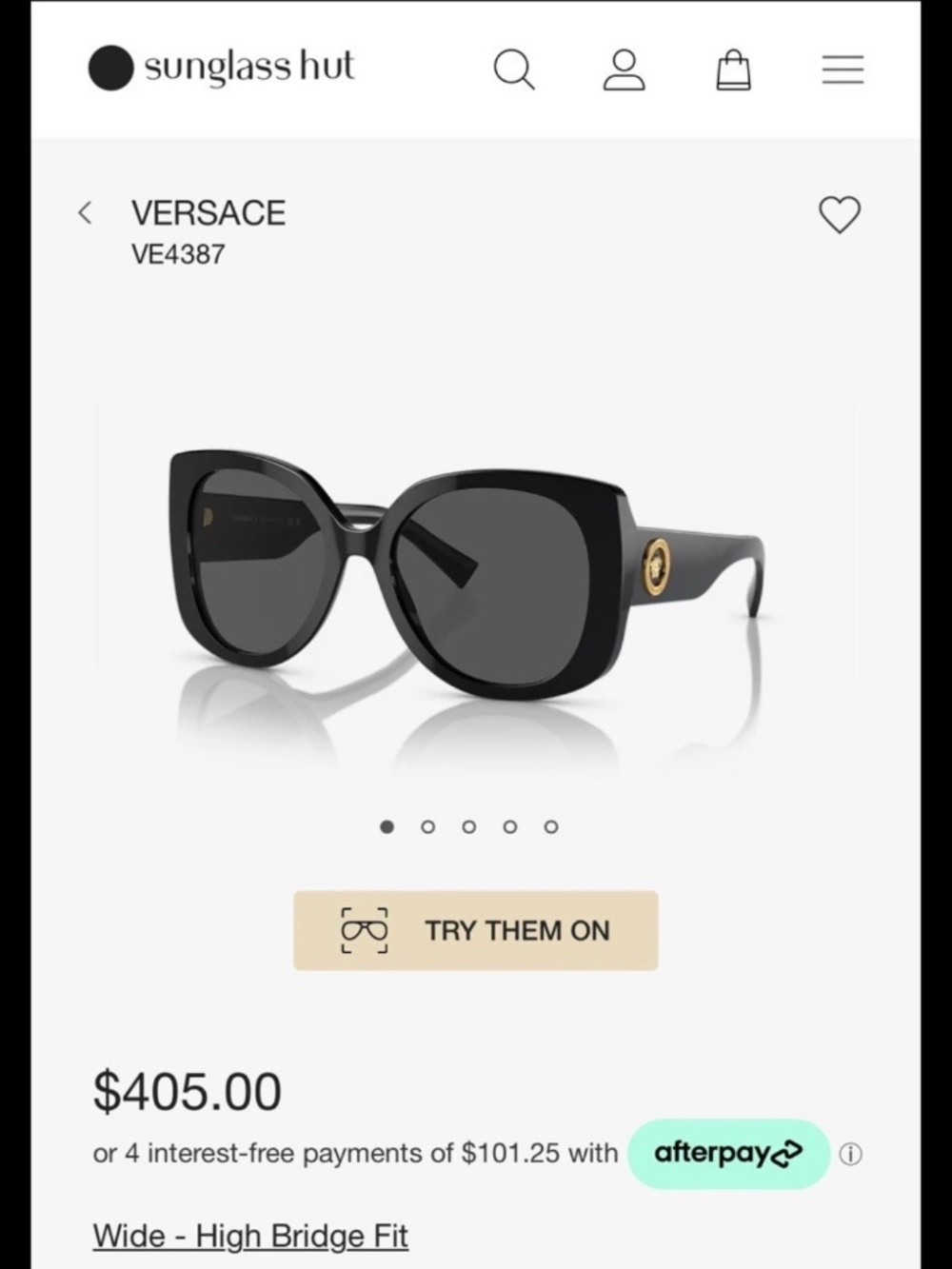 Authentic Versace sunglasses - Picture 5 of 5